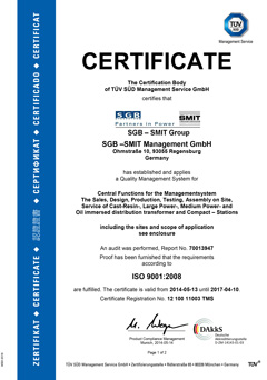 Certifikát ISO 9001:2008